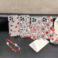 3D Wave Hello Kitty Case For VIVO V50 Lite 5G Y04 V40 PRO Y29 Y39 Y03 Y18 Y36 5G Y02S IQZ 10 Cover L