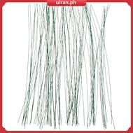 100Pcs Flexible Green Florist Wire 22 Gauge Metal Stem Wire for Artificial Flowers and Craft Arrange
