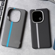 iQOO 15/13/12 Pro/11 Pro Race Track Stripe Carbon Fibre Texture Shockproof Cover