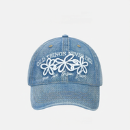 3D Floral Embroidery Stylish Baseball Cap