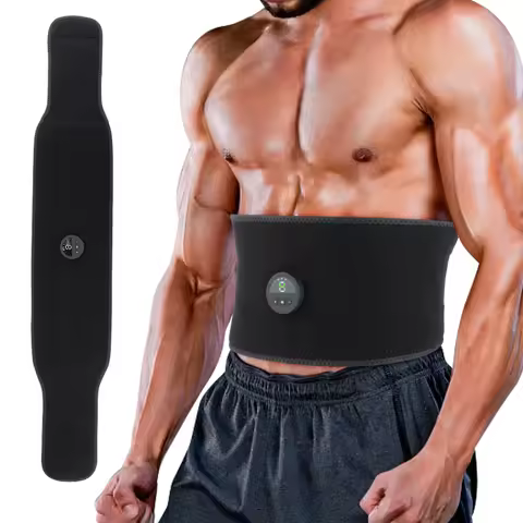 19Gears EMS Smart Waist Belt Fitness Equipment Muscle Massage Belt Training Strength Electric Abdomi