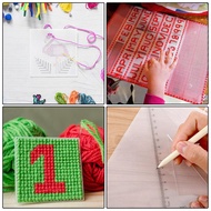 4 PCS 14 Count Plastic Mesh Canvas Sheets for Embroidery White Plastic Needlepoint Canvas (8 X 11 In