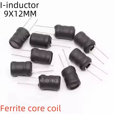 10PCS I-type inductor 9X12 winding power ferrite core inductor coil high current direct plug inducto