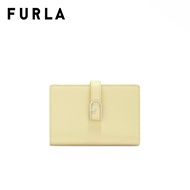 FURLA กระเป๋าสตางค์ผู้หญิง รุ่น FLOW S COMPACT WALLET สี FREESIA