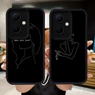 Q68 Simple One Line soft Casing for OPPO Reno 11 8T 13F 11F 10 Pro 5G