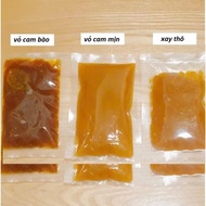 Smooth orange peel jam sauce - Raw ground orange peel jam - hand-shredded orange peel, no preservati