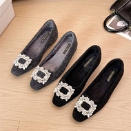 Fashion Rhinestones Square Head Popular Mules (Size 35-42)
