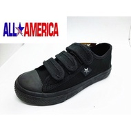 ALL AMERICA Primary School Shoes/ Kasut Hitam Sekolah Rendah ALL AMERICA