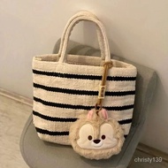 Retro Korean Style Small Tote Bag2023New Travel Shoulder Bag Small Bag Cotton Canvas Bento Lunch Box AYBF