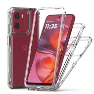 For Motorola Moto G05 G15 G35 G55 G85 Case Shockproof Bumper Acrylic Clear Armor Cover