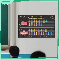 Sunnoony Classroom Attendance Chart Written Name Easy Hanging with 36 Cards for Kindergarten Teachin