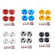 RC Aluminum Alloy 6.0mm Thickness Wheel Hex 12mm Drive Hub Adapter w/Pins &Screws For 1/10 HSP HPI T