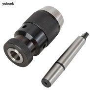 [yuksok] 0-13mm MK2 Auto Tighten Durable Lathe Tool MT2-B16 Arbor  Keyless Machine