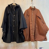 BURBERRY英國黑標黑色兩件式連帽斗篷XS/S