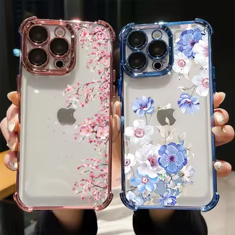 Floral Pattern Case For Huawei Honor 600 400 Pro Magic 7 Lite X8D X9D X6D X9B X9A X8C X7A X8A X8B X6