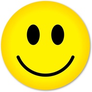 Smiley Face Magnet 5.75" Circle, Happy Face Magnets for Cars, UV Protected 30 Mil Thick Circle Car M