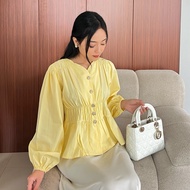 KEMEJA Valerie Blouse Original Edmee • Best-Selling Women's Tops, Button Blouse, Slim-Fit Shirt