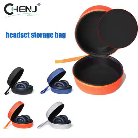 1pcs Portable Hard EVA Storage Bag For QCY H3/H4/Edifier/ WH-1000XM5 Headphone Case Travel Carrying 