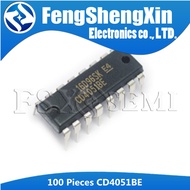 100个/Batch CD4051BE DIP-16 CD4051 CMOS Analog Multiplexer Integrated Circuit