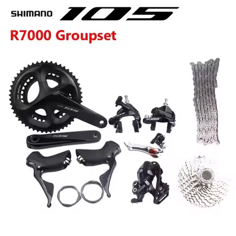 SHIMANO 105 R7000 Groupset 2x11 Speed 170/172.5/175mm Crankset 11-28 Cassette Road Bike Bicycle Kit 