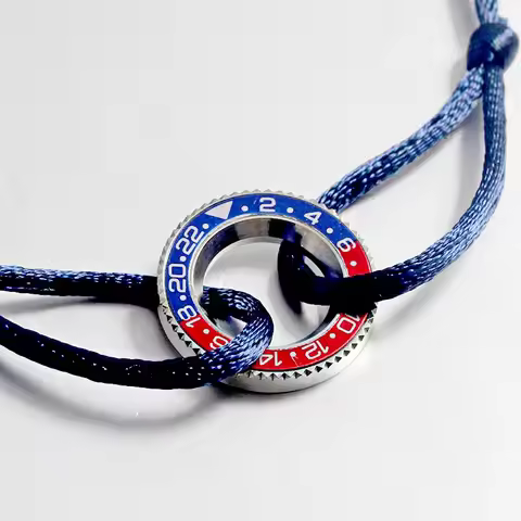 Watches Speedometer GMT Bezel Rope Bracelet