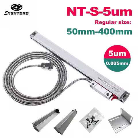 High Precision 0.005mm Milling Lathe Grinder DRO Linear Glass Scale 100 200 300 400mm Travel TTL Res