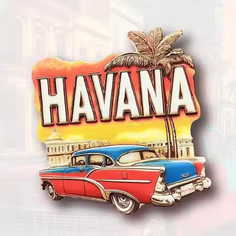 Cuba Fridge Stickers Havana Travel Souvenirs Cigar Fridge Magnets Home Decoration Wedding Gifts