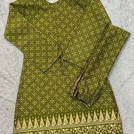 Fareda Butik- Kurung Moden Zaloma Raya 2025 Kurung Moden Wanita Corak Songket Printed baju Kain Susu