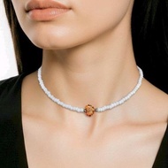 Challastore AUTUMN MAPLE LEAF CHOKER NECKLACE - Stylish Beaded Fashion Accessories