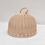 Basket Storage Cover Kitchen with Basket Rattan Storage Handmade Basket Storage Imitation Sundries R