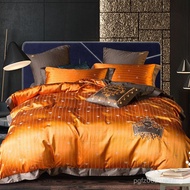 Luxury American Style Four-Piece Bedding Set for Model Homes80S Jacquard European Style All Cotton1.