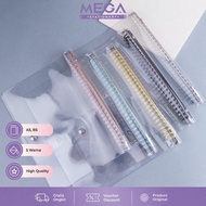 TERSEDIA BINDER BAHAN PVC RING WARNA PASTEL A5 B5 / MAP BINDER PLASTIK RING 20 DAN 26 LUBANG