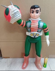 (W Plaza shop 225) 70s Bandai 幪面超人 V3 笠頭 膠公仔 超合金 Popy Kaiju Bullmark vinyl Karmen Masked Rider 