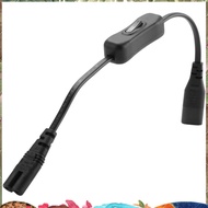 Power Extension Cord, Iec320 C7 to C8 Power Adapter Extension Cord with Switch Control with "8" Inte