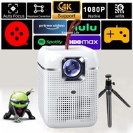 Mini smart projector T6 Android 11.0 Full HD Automatic Keystone WiFi2.4/5G Connects to phone, laptop
