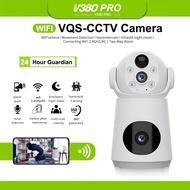 V380 PRO Wireless CCTV Battery Powered 8MP Dual Lens WiFi Camera CCTV Night Vision 360 Rotation IP 4