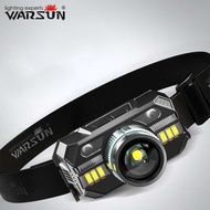WARSUN Powerful Led Headlamp Headlight Zoom Lamp Flashlight 18650 USB Rechargeable Fishing Lantern H