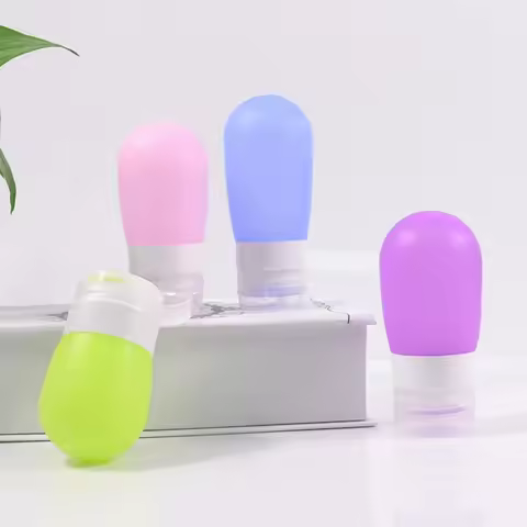 1pcs 38ml 60ml 80ml Empty New Silicone Travel Packing Press Bottle Portable Carry-on Lotion Bottle S