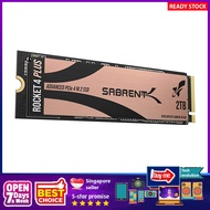 [sgstock] Sabrent 2TB Rocket 4 PLUS NVMe 4.0 Gen4 PCIe M.2 Internal SSD Extreme Performance Solid St