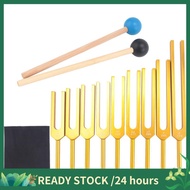Tuning Forks Set 9Pcs 174/285/396/417/528/639/741/852/963Hz Tuning Fork, Sound Healing Tool Set for 