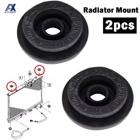 1 Pair For Nissan X-Trail T30 T31 T32 Rogue S35 Mount Rubber Radiator Bushing Mounting Bracket NSB-0