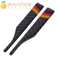 MAYSHOW Rearview Mirror Protector Sticker, Strips Carbon Fiber Car Non-Collision Strips Decal, 4.33x0.59in Black Auto Decorations Stickers for 2PCS for Car Rearview Mirror