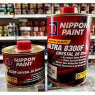 NIPPON PAINT ULTRA 8300F CRYSTAL 2K CLEAR 1L WITH 500ML HARDENER 2:1(SLOW DRY)