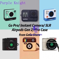 [GOOD]Airpods 1/2 Airpods pro ，Pro2Case Cute  Instant Camera Airpods 3 Case Silicone Airpods Pro Casing保护壳盒子