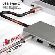 USB Hub Converter Type C Hub Adapter Laptop Macbook Ipad tablet Type C 3.1 To Hdmi 4K Usb 3.0 Vga La