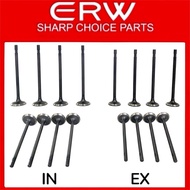 ENGINE VALVE MITSUBISHI 4N14 / 4N15 (TRIPLE GROOVE) REPLACEMENT PART NO(1010A452/1011A401) 16PCS/SET
