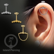 Stainless Steel Helix Piercing Earrings gold or silverpilihan Helix Body Jewelry