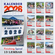 SYAM custom calendar 2026 spiral A3+ size art paper