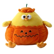 MINISO Dundun Metaverse Halloween Series 12in. Pumpkin Chicken Plush Toy (Maggie) | Soft and Adorabl