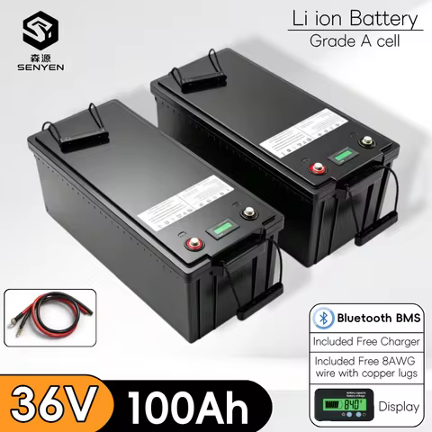 SY-waterproof 36V 100Ah lithium ion battery 100A BMS li ion for 3500W 2000w inverter scooter bike So